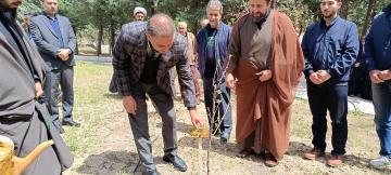 آیین کاشت نهال به یاد شهدای «جنگ رمضان» در دانشگاه رازی + تصاویر